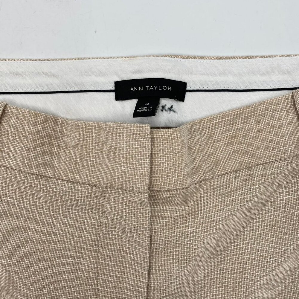 Ann Taylor Beige Trousers | Size 14 Regular - Picture 5 of 8